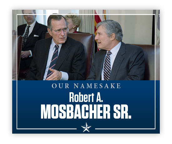 Photo of Robert Mosbacher with President George H.W. Bush