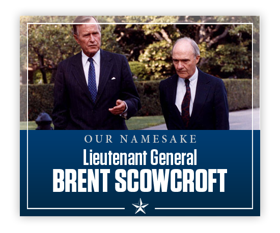 Photo of Brent Scowcroft with President George H.W. Bush