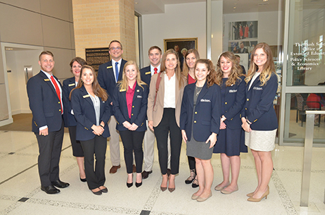 Lauren Bush Lauren with the Bush School Ambassadors