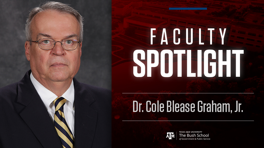 Cole Blease Graham, Jr. - Faculty Spotlight
