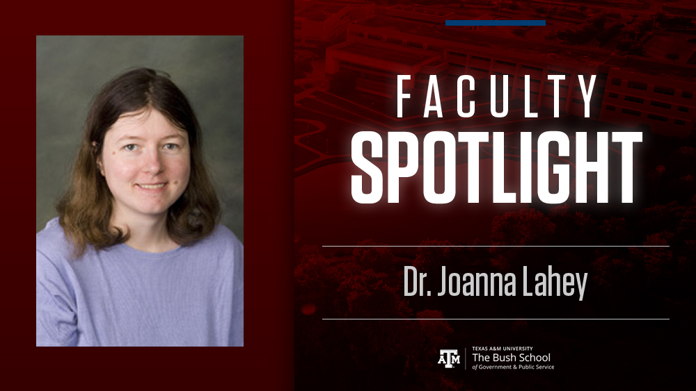Dr. Joanna Lahey - Faculty Spotlight