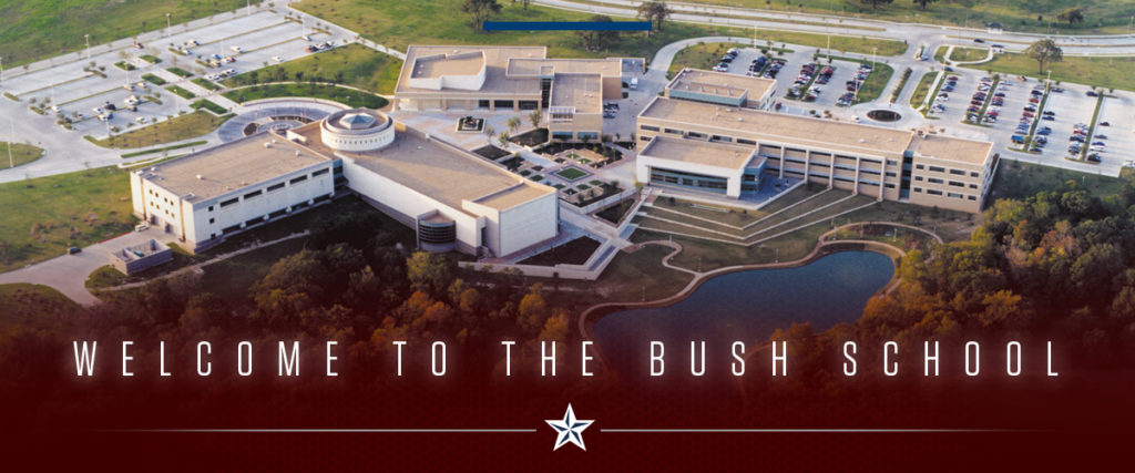 Welcome to The Bush School offering public affairs master's programs | Aerial Photo of Campus