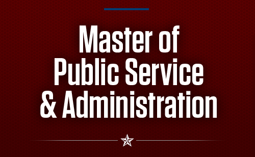 Master of Public Service & Administration