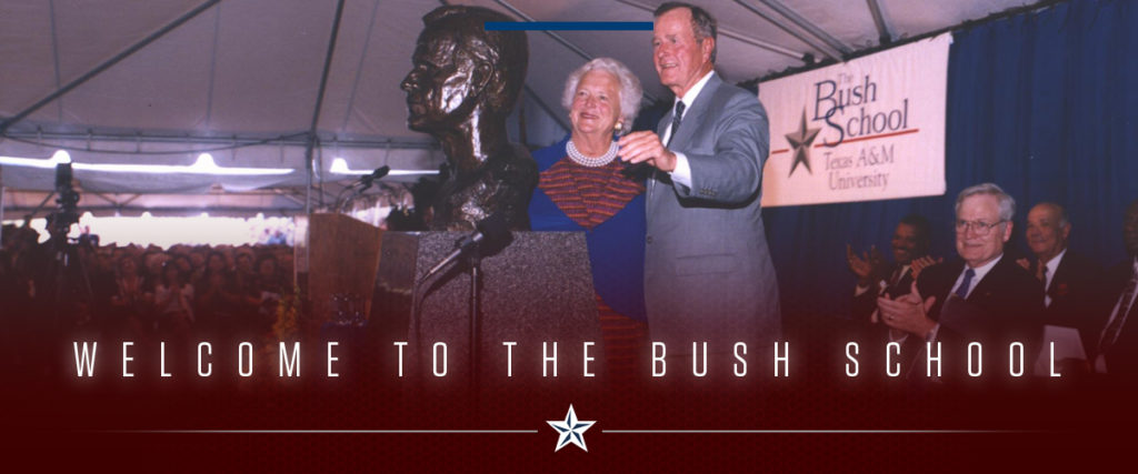 President and Mrs Bush at the ground breaking of The Bush School