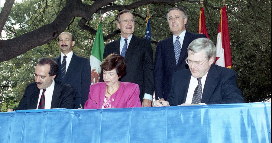 North American Free Trade Agreement Treaty Signing – October 1992