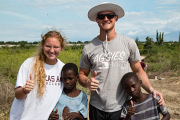 Texas A&M student-athletes in Haiti on mission trip