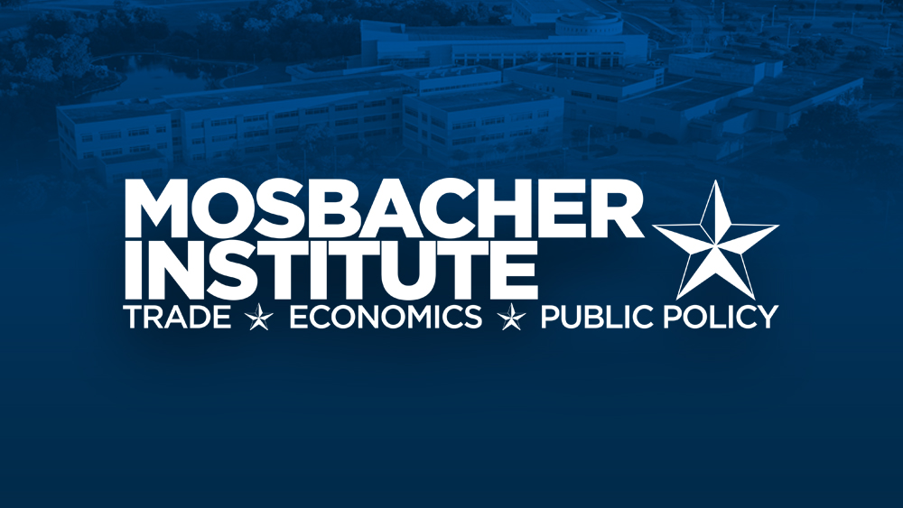 Mosbacher Institute Logo - Blue Background