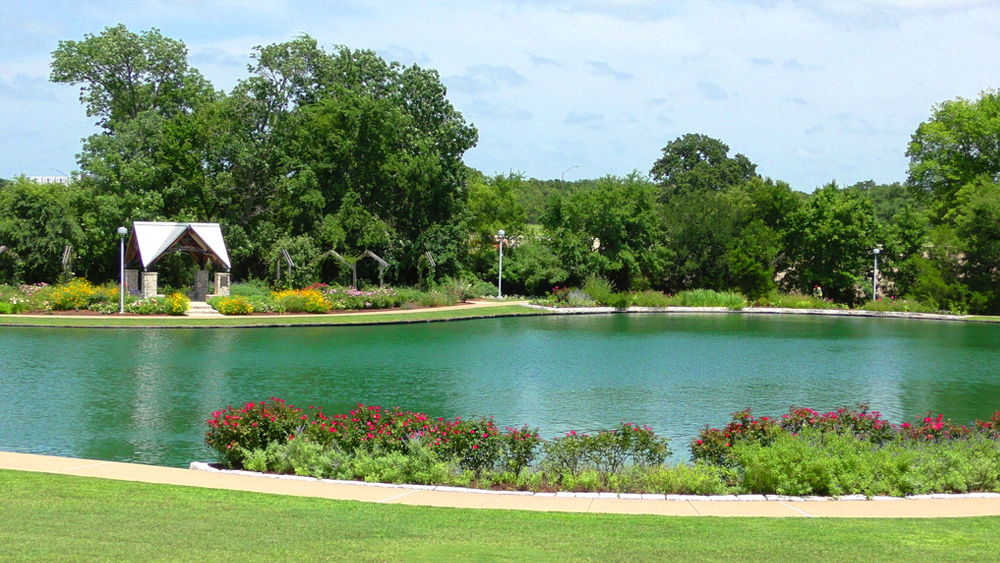 Green space abounds across the Texas A&M campus