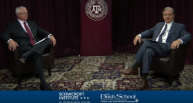 Dr. Gerald Parker and Chancellor John Sharp discuss COVID-19 on TV