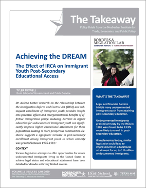 Achieving the DREAM: The Effect of IRCA on Immigrant Youth Post-Secondary Educational Access