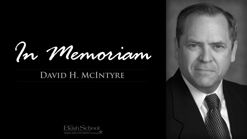 Remembering Noted Homeland Security Expert Dr. David McIntyre