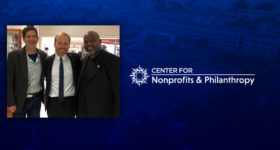 From left to right: Dr. Will Brown, Pierce Bush, Dr. Kenny Taylor