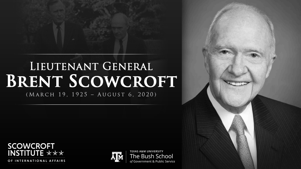 Lt. Gen. Brent Scowcroft (March 19, 1925 - August 6, 2020)