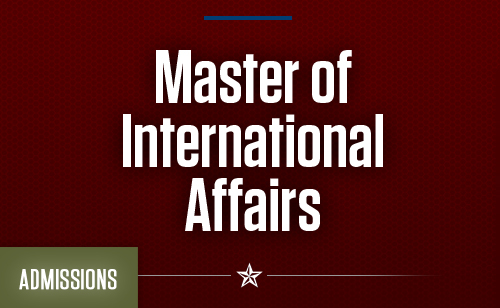 Admission Info - Master of International Affairs
