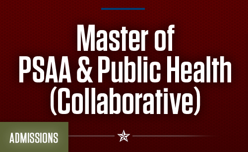 Admissions Info - PSAA & Public Health (Collaborative)