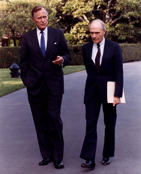 President Bush and Brent Scowcroft