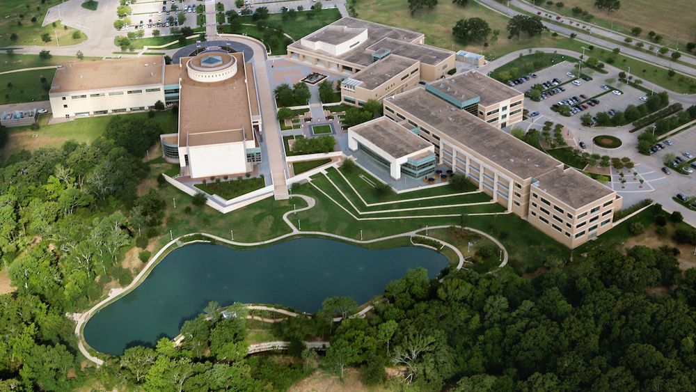 Aerial photo of the Bush School