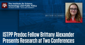 ISTPP Predoc Fellow Brittany Alexander Presents Research at Two Conferences