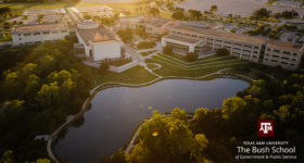 Aerial photo of the Bush School