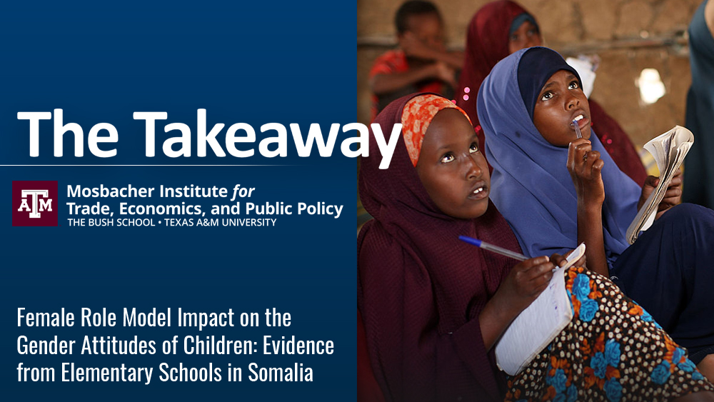 The Takeaway: Female Role Model Impact on the Gender Attitudes of Children: Evidence from Elementary Schools in Somalia
