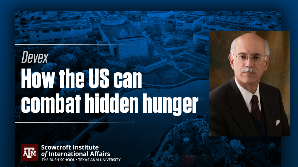 How the US can combat hidden hunger