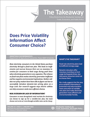 Does Price Volatility Information Affect Consumer Choice?