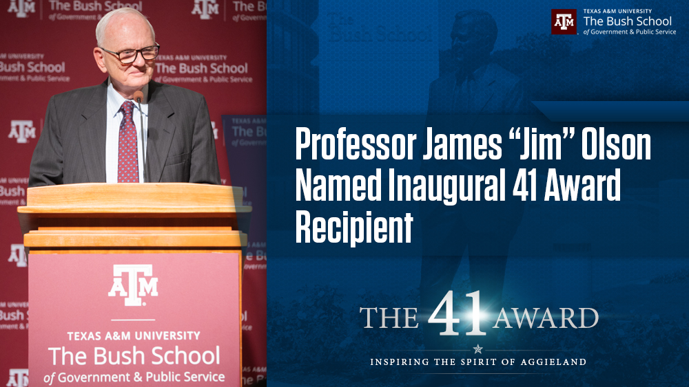 Professor James “Jim” Olson Named Inaugural 41 Award Recipient
