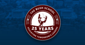 Bush School 25th Anniversary Mark