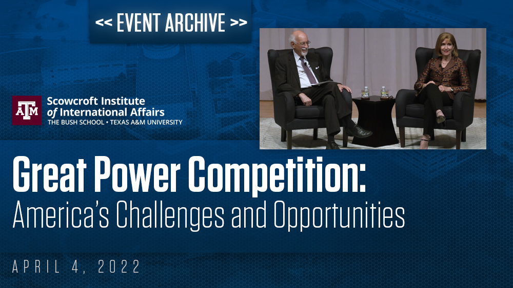 Great Power Competition: America’s Challenges and Opportunities with Ambassador Paula J. Dobriansky