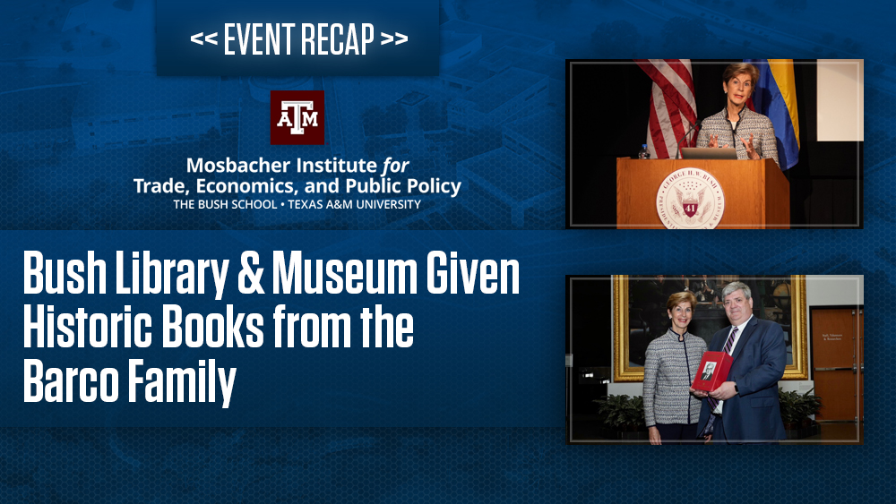 Bush Library & Museum Given Historic Books from the Barco Family