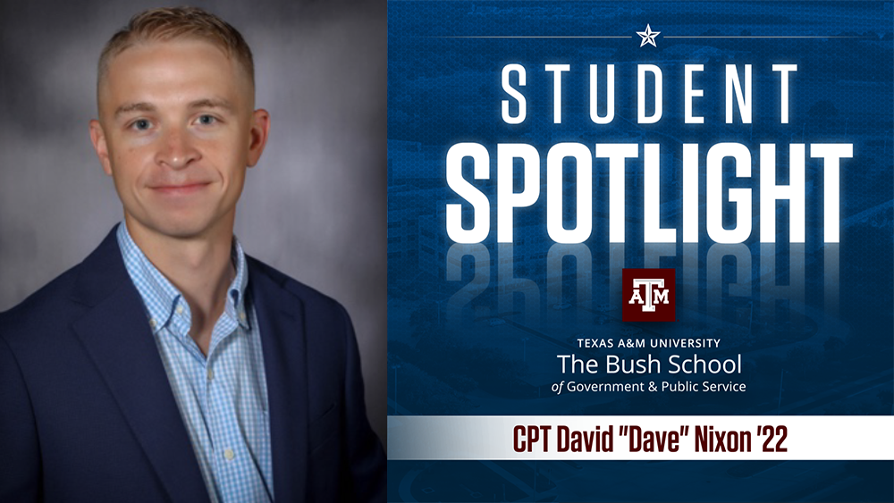 Student Spotlight: CPT David “Dave” Nixon