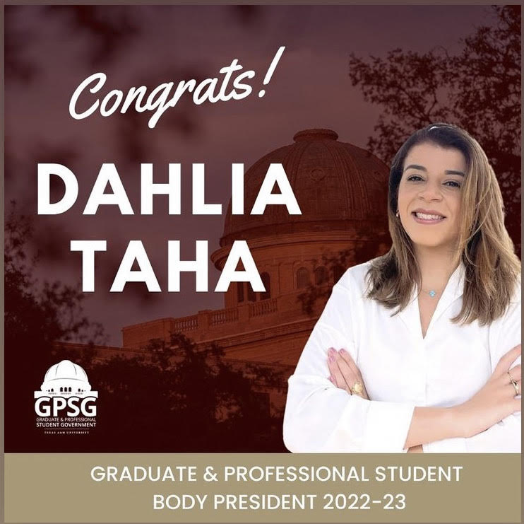 Congrats Dahlia Taha