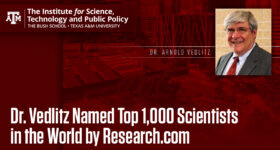 Dr. Vedlitz Named Top 1,000 Scientists in the World by Research.com