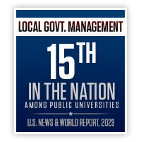 Ranked 21st among public institutions in Local Government Management