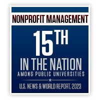 15th in the nation among public universities for Nonprofit Management