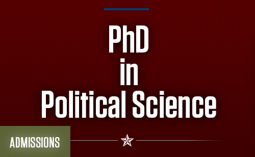 PhD in Political Science - Admissions Info