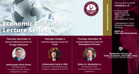 Economic Diplomacy Lecture Series at the Bush School DC