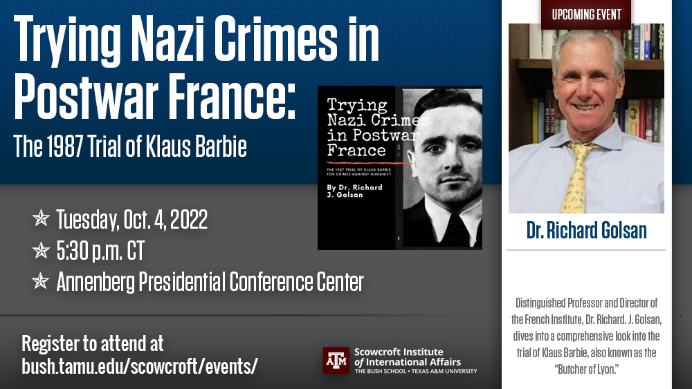 Trying Nazi Crimes in Postwar France: the 1987 Trial of Klaus Barbie for Crimes Against Humanity