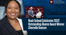 Bush School Celebrates 2022 Outstanding Alumni Award Winner Cherrelle Duncan