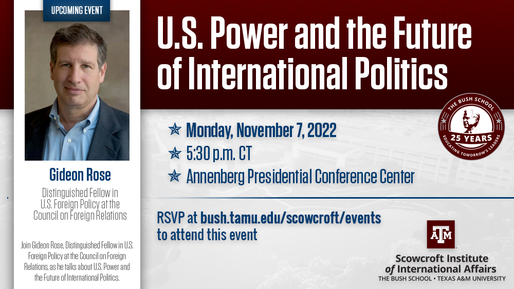 Gideon Rose Dives into U.S. Power and the Future of International Politics