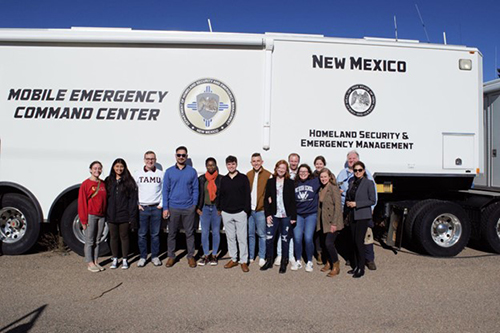 Dr. Hamie and 12 Bush School students began the annual class field experience – to study reconstruction efforts after the 2022 fire and monsoon seasons in New Mexico.