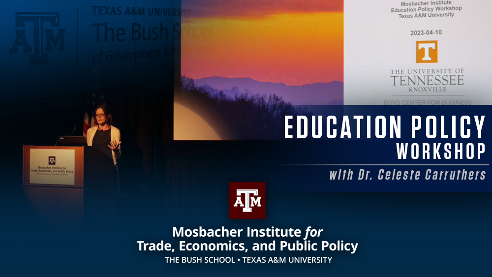 Education Policy Workshop on Community Colleges: Dr. Celeste Carruthers