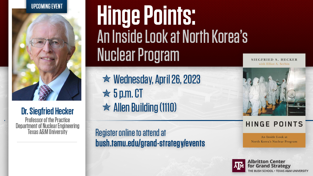 CGS, Political Science Department Event to Discuss North Korea&amp;#8217;s Nuclear Program