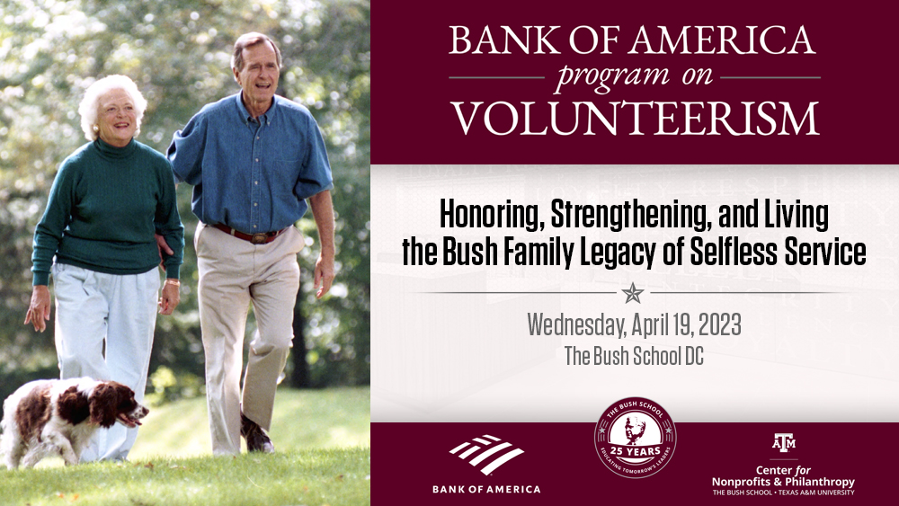 Bush School Center for Nonprofits to Host Bank of America Program on Volunteerism