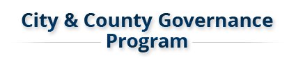 City & County Governance Program Homepage