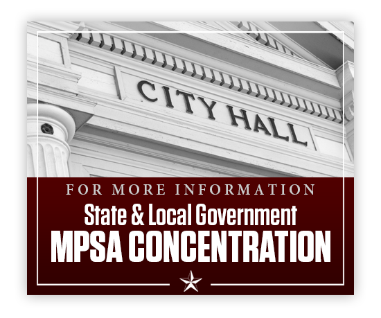 More information on State & Local Government MPSA Concentration