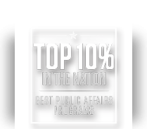 Top 10% in the Nation - Best Public Affairs Programs