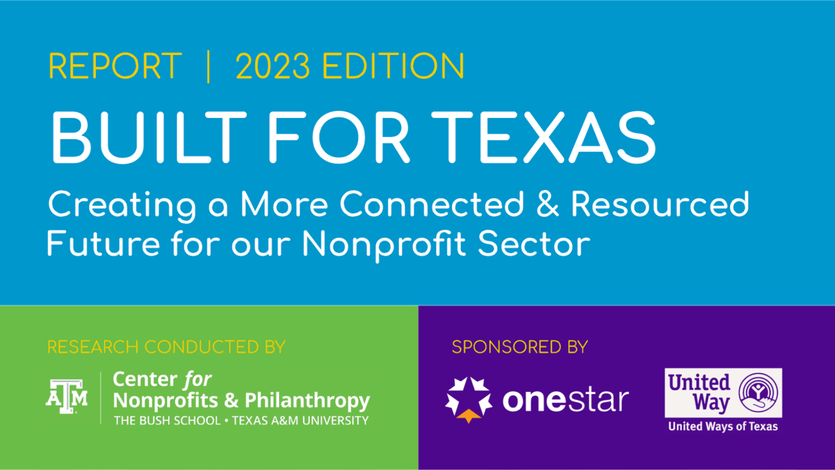 The Center for Nonprofits &amp; Philanthropy works with state partners to release data on challenges and the growth facing the Texas nonprofit sector