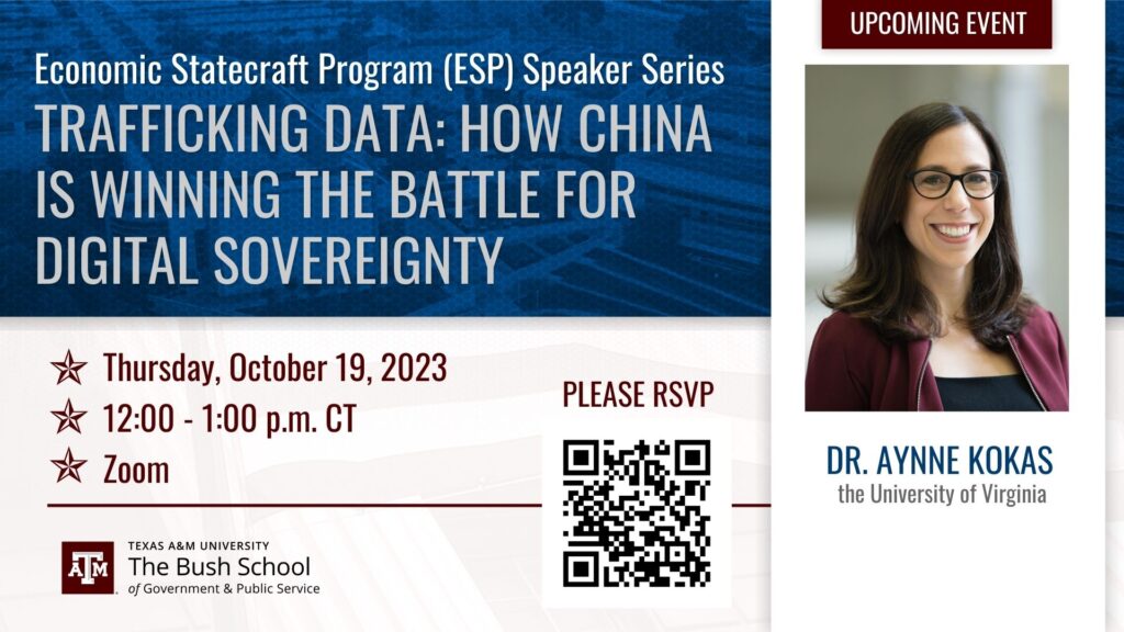 Trafficking Data: How China is Winning the Battle for Digital Sovereignty | Dr. Aynne Kokas
