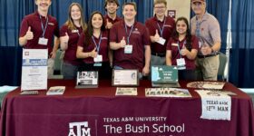 Bush School MPSA students presented research for effective emergency preparedness to Texas city managers